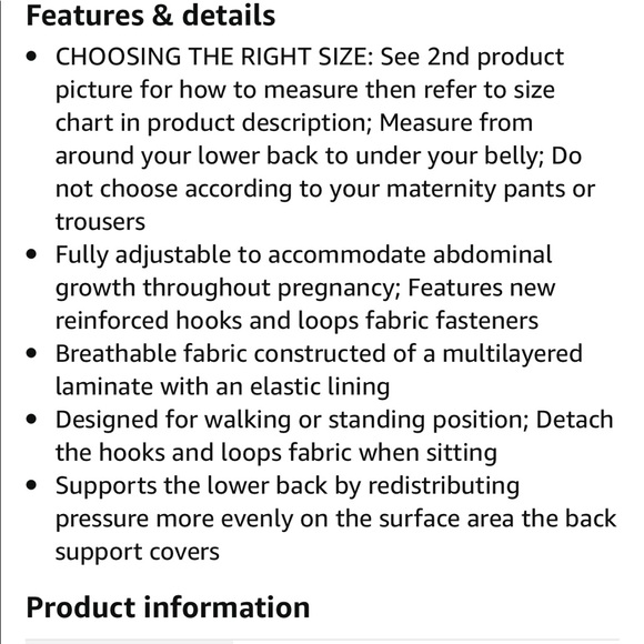 Maternity belly band NWOT never worn - Picture 2 of 2